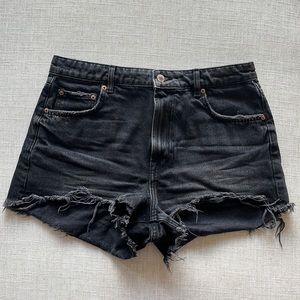 Zara High Waist Denim Short